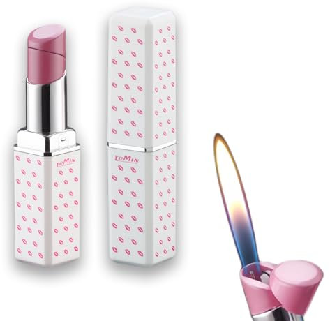 VISODBTA Hübsches niedliches Feuerzeug mit Butanschnitzerei, weiche Flamme, einzigartig für Frauen, Kerzen, Geschenke, Camping, Grillen (kein Butanbrennstoff) (01#)