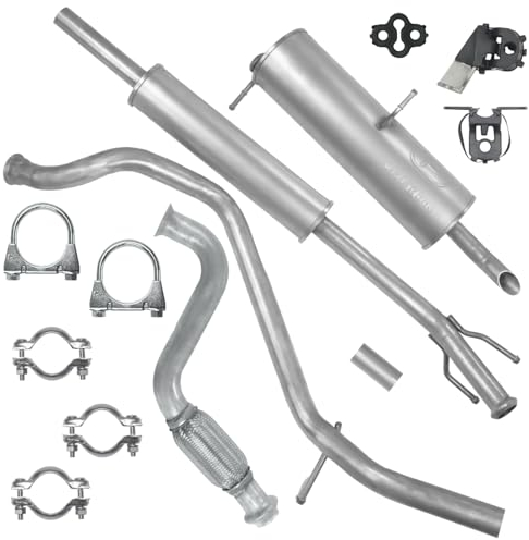 Schalldämpferset Auspuffanlage Auspuff für Peugeot 307 1 I 2003-2008 1.4