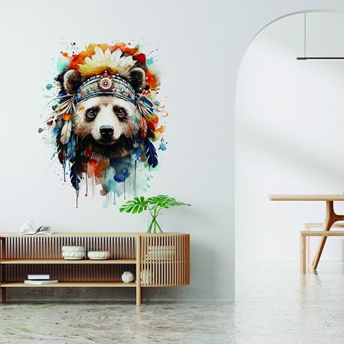 Wandtattoo Safari-Abenteuer, Kinderzimmer, Aquarell, Tier, 118 x 91 cm