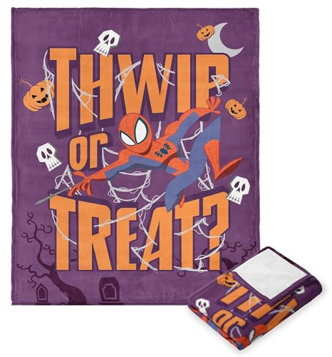 Northwest Spider-Man - Manta de tacto de seda, 50 x 60 pulgadas, Web Tricks