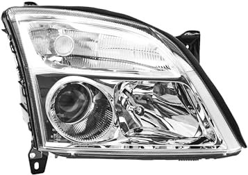 EDA PREMIUM auto Scheinwerfer, Frontscheinwerfer Rechts 1216120 passend für OPEL VECTRA C 2002-2005 ohne Stellmotor für LWR, Chrom, H7/H7, ECE