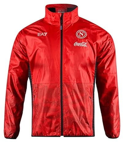 SSC NAPOLI Winddichte Jacke, EA7, offizielles Produkt, Softshell Fußball 2024/2025