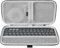 Geekria Étui de transport pour clavier, compatible avec Logitech KEYS-to-GO 2 - Housse de protection rigide de voyage (gris foncé)