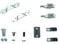 KIT PER BINARI SCORREVOLI | SISTEMI SCORREVOLI PER PORTE | SET CARRELLI SCORREVOLI PER PORTE CON PORTATA 80 Kg (SET ECLISSE)