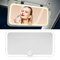 LED Car Vanity Mirror, Car Sun Visor Makeup Mirror with 3 Lights Modes & Touch Control, Type-C Rechargeable LED Car Light Up Mirror, Dimmable Cosmetic Mirror with HD Touch on Screen for Women (White)