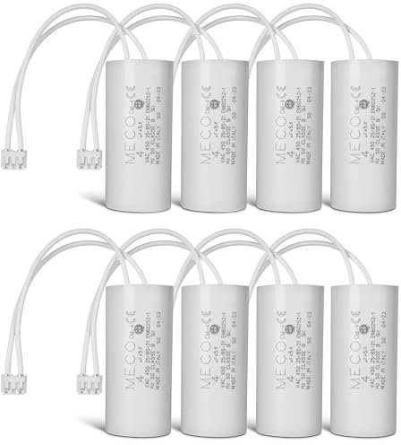 Lot de 8 condensateurs 4 µF Spécial volet roulant BUBENDORFF à 2 fils + connecteur - GARANTIE 2 ans
