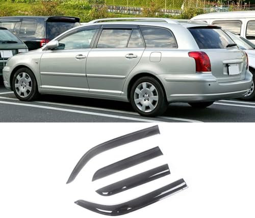 XieBin Windabweiser für Toyota Avensis 1997-2019, Autofenster Regenschutz Regenabweiser Schutz Vor Wind Und Regen Passend Aerodynamisch