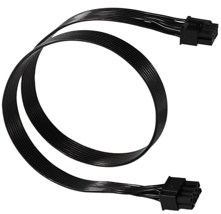 Graphics Card Power Cable for Corsair, Total Length 2ft 8 Pin GPU Power Cable PCIE Cable Replacement Accessories Compatible with Corsair Type 3 Type 4 PSU Not for EVGA PSU(Black)