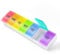 VVM Pill Box, Pill Organiser 7 Day, Weekly Tablet Organiser to Hold Vitamins, Pill Boxes 7 Day 1 Times a Day, Medication Organizer for Cod Liver Oil, Supplements