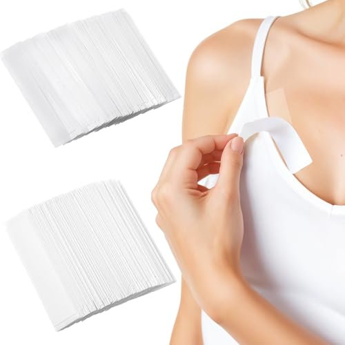 200 Stück Doppelseitiges Klebeband Haut Fashion Tape Kleidung Klebestreifen Body Tape Doppelseitig Klebeband für Kleidung Für alle Stoffarten 100 groß und 100 klein 8.5 × 1.8 cm