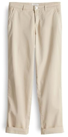 OPUS PANTS Damen City Pants | LISANA Base Chino Relaxed aus BCI Cotton Mix Soft Oat, 38
