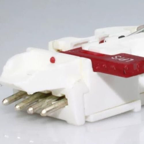 Aguja para tocadiscos de vinilo, aguja de canto de cartucho magnético móvil portátil para tocadiscos T252/T232, 5 x 8 x 6 cm, lápiz capacitivo de distorsión minimizando