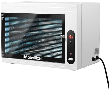 awolsrgiop UV Sterilisator 10L mit UV-C Licht, 9W Desinfektionsgerät mit 3 Timer Einstellungen für Babyflaschen, Nagelwerkzeuge, Smartphones und Zubehör