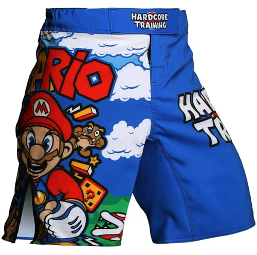 Hardcore Training Shorts Herren MMA Boxen Sport | Kurze Hose, Sporthose Kurz, Kampfsport, Kickboxen, Muay Thai, BJJ, Sommer, Kampf, Sportlich