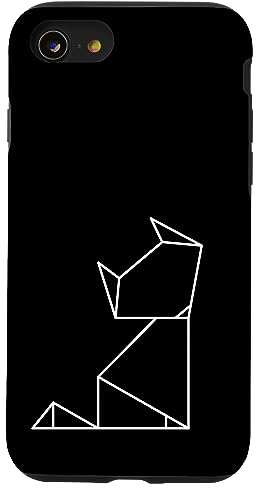 Minimalistischer geometrischer Fuchs Hülle für iPhone SE (2020) / 7/8