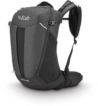 Rab Herren Airox Rucksack - Leichter atmungsaktiver Rucksack zum Wandern, Trekking & Backpacking - Schwarz - 24 Liter (Rückenlänge - Large)