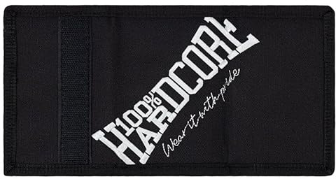 100% Hardcore Portemonnaie Tilted | Black | Schwarz Herren klein Geldbörse
