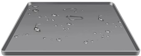 Small Fridge Mat, Non Slip Protective, 60x60x1cm, Small Fridge Drip Tray Silicone Mat, Spill Proof Square Under Appliance Drip Pan, Refrigerator Accessories Tool, For Floor Protection