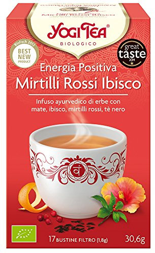 Yogi Tea Energia Positiva Mirtilli Rossi e Ibisco - 30.6 gr -