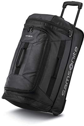 Samsonite Andante 2-Bolsa de Lona con Ruedas en Caja 22, Unisex Adulto, Negro, Talla única