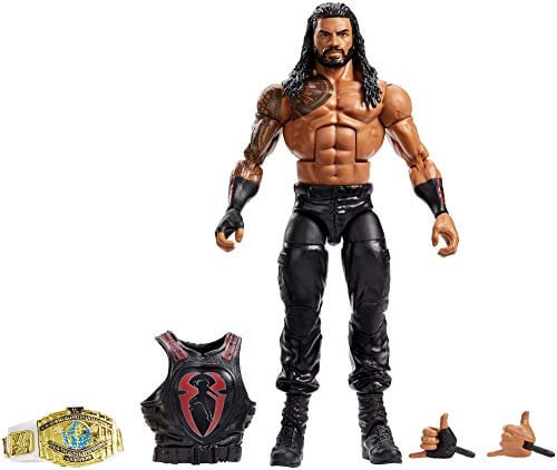 Mattel GCL25 WWE Elite Actionfigur (15 cm) Roman Reigns, Spielzeug ab 8 Jahren