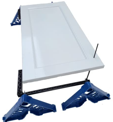 Stak Rack | Cabinet Bracket Attachment | 6 in 1 Painter's Accessory Tool | Stacking Design | Paint Kitchen Cabinet Doors | Interior or Exterior | for Contractors & Homeowners | Set of 2