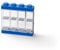 LEGO Minifigure Stackable Display Case with 8 Knobs, in Blue