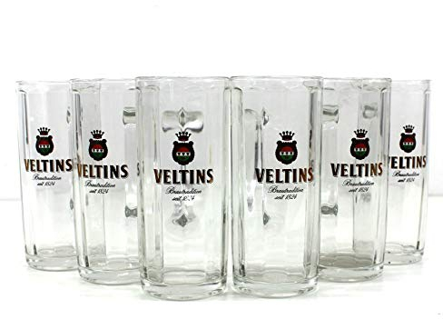 Veltins Gläser 6x0,5l Moldau Bier-Seidel ~mn 1116 1214