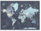 World Map Poster with Pins for Travel Tracking | Laminated Push Pin Travel Map Poster for travel tracking (32 x 24)