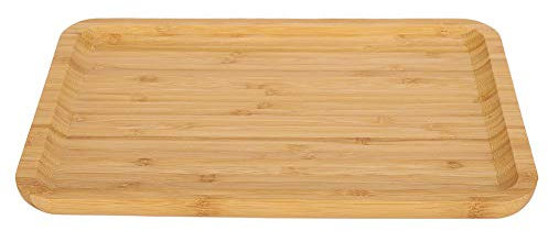 Bandeja de Madera para Servir, Rectangular, de Madera de Bambú, Bandeja para Servir, Comida, Fruta, Pastel, de Almacenamiento, Bandeja para Servir, Platos para Servir, Bandeja para Té, Bandeja D