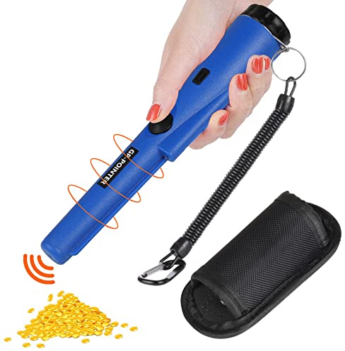 Diealles Shine Pinpointer, Impermeabile Pinpointer Metal Detector con Luce LED e Vibrazione Automatica Alta Sensibilità per Caccia al Tesoro Blue