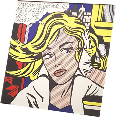 Leinwanddruck M-Maybe / Roy Lichtenstein / Pop Art / Comics (40cm x 40cm)
