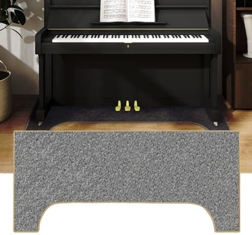 HDYNUZ Schallschutzteppich für Klavier, 1,6 x 0,7 m Schallschutzmatte, U-förmige rutschfeste Bodenmatte, verdickte, stoßdämpfende Decke für Klavier, spezieller Isolierteppich (Color : D)