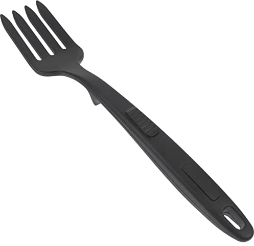 Housoutil Forchetta da cucina in silicone, posate da insalata, spaghetti, lavabile, forchetta da carne e spaghetti, pratica forchetta da cucina, forchetta ergonomica multifunzione, antiaderente