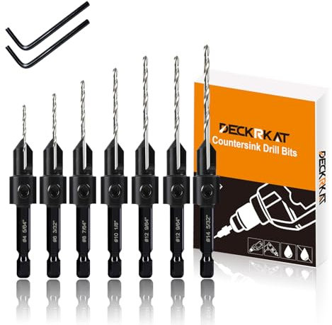 Lot de 7 forets coniques