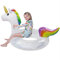 Aufblasbar Einhorn Schwimmring, Pool Wasserspielzeug Aufblasbar Schwimmring, Transparent Schwimmen Ring, für Erwachsene Kinder Mädchen (90)