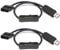 Gebildet Full Speed 12V Voltaje Step-Up USB a 4 pines Molex PC Fan Sleeved Switch Cable adaptador de alimentación (paquete de 2)