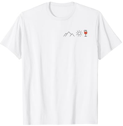 BERGE SONNE SPRITZ X Bergsteiger Wanderer Aperoliker Fun T-Shirt