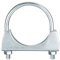 sourcing map Muffler U-Bolt Clamps for 70mm(2-3/4) Diameter Exhaust Tail Pipe, 1pcs Exhaust U Clamp Saddle Type U-Bolt Clamps