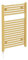 Newark Brushed Gold Electric Heated Towel Rail Wall Mounted Slim Ladder Design Bathroom Radiator - 770mm x 500mm