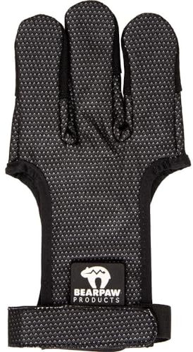 BEARPAW PRODUCTS Schießhandschuh Black Glove | Bogensport | Schutzkleidung | Robustes Leder |