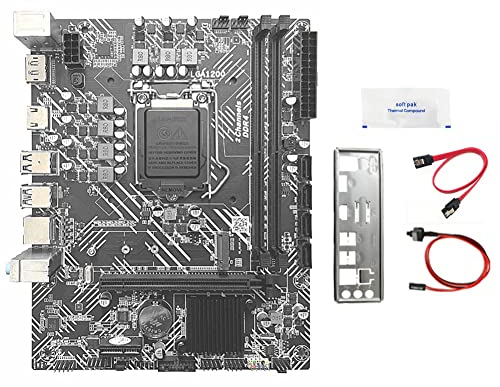 Seprendi H510 Scheda Madre+ SATA+Grasso Termico LGA1200 DDR4 Gigabit LAN PCIE 16X per G5900 G6400 I3 I5 I7 10/11Th Series CPU