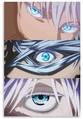 Anime Jujutsu Kaisen Poster Gojo Satoru (1) Poster Malerei Leinwand Wandkunst Wohnzimmer Poster Malerei 20 x 30 cm