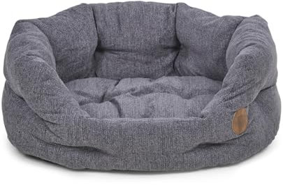 Petface Hundebett, oval, Größe M, schiefergrau