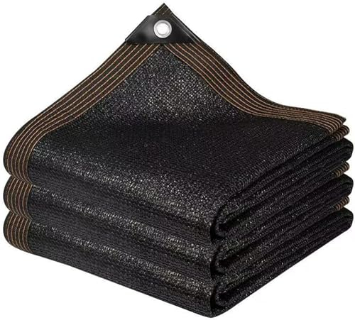 ZOZIJIU Rete Ombreggiante per Protezione Solare Rete Ombreggiante da Giardino con Occhielli Tenda Nera per Pergola Esterna Balcone Serra Spiaggia Patio Orto Aiuola Rialzata (3x10m)