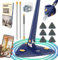 HICAREL® Mopa Triangular Giratoria 360 Autoescurrible de Microfibra, Mopa para Limpiar Azulejos y Paredes, Colgador, 6 Recambios, Manual y Trucos. Fregona Autoescurrible, Suelos, Techos y Ventanas.