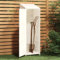 Homgoday Geräteschuppen Gartenhaus Holzhaus Gartenschrank Werkzeugschuppen mit Pultdach Geräteschuppen für Garten Terrasse Balkon Weiß 55x52x174,5 cm Massivholz Tanne