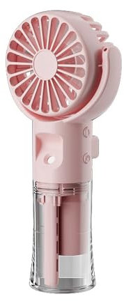 AYPOHU Ventilateur de brumisation portable à 4 vitesses réglables - Ventilateur de bureau rechargeable avec brumisation d'eau 4 vitesses - Ventilateur de voyage