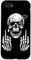 Hülle für iPhone SE (2020) / 7 / 8 Totenkopf Skelett Mittelfinger Halloween Erwachsene Humor F You