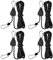 OTYMIOW Tendicorda Campeggio 4PZ Carrucola Cricchetto per Corda Adjustable Rope Ratchet Corde di Tensionamento Riflettenti Tiranti Corda Campeggio Leggera Corda per Tenda, Riflettente Lunghezza 4 m